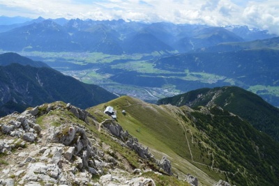 Aussicht Reitherspitze auf Nördlinger Hütte